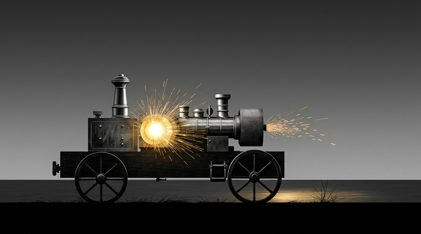 Steam Engines in Wooden Carts